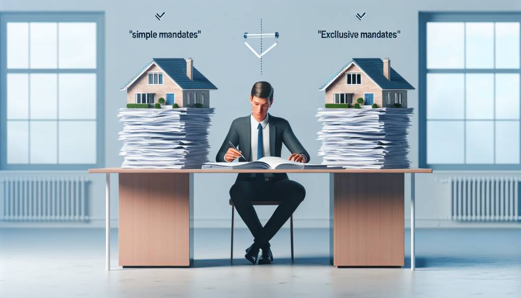 Mandats simples versus mandats exclusifs en agence immobilière : ce qu'il faut savoir
